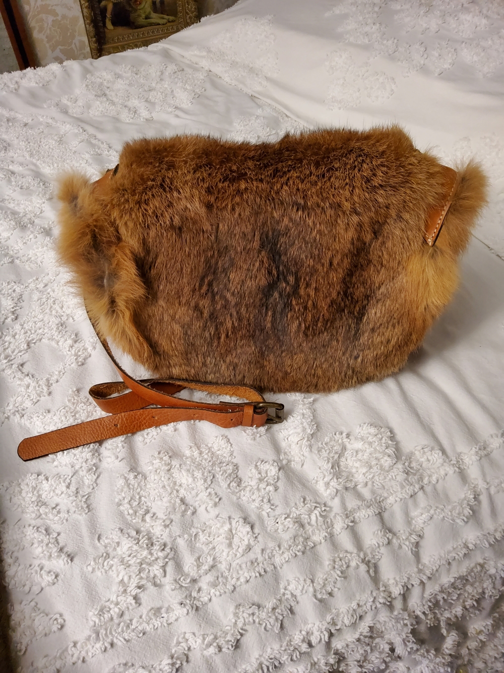 Patricia Nash Rabbit Fur Crossbody